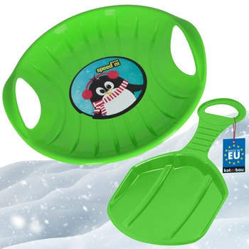 Sanki jabłuszko ślizgacz do zjeżdżania zielony zestaw 2 szt.