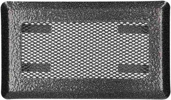 Kratka wentylacyjna kominkowa metalowa 10x20 cm - Kolor srebrny
