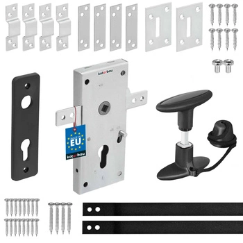 Zamek drzwi garażowych bram garażu kastel zestaw