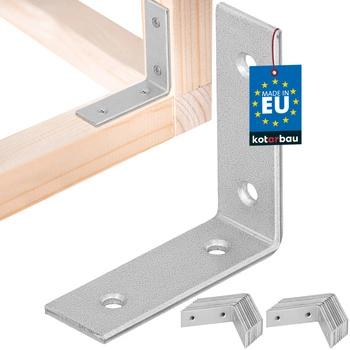 Kątownik ciesielski nierdzewny ocynkowany 50x50x17 mm zestaw 25 szt