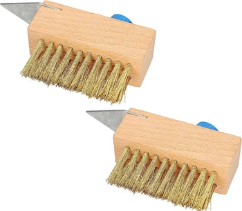 Szczotka druciana do czyszczenia fug skrobak - 2 szt.