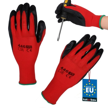 Rękawiczki robocze dragon antypoślizgowe powlekane lateksem rozmiar 11