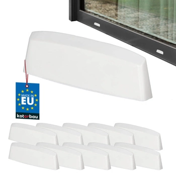 Zaślepka odwodnień do okien PCV biała 45 mm zestaw 10 szt