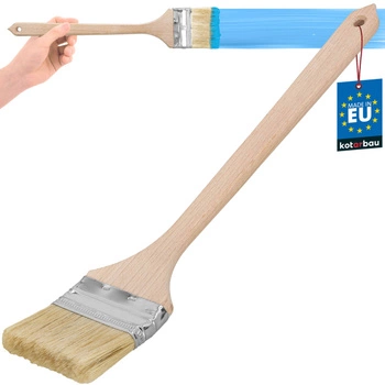 Pędzel wygięty płaski mały wąski do kaloryferów grzejników 76 mm