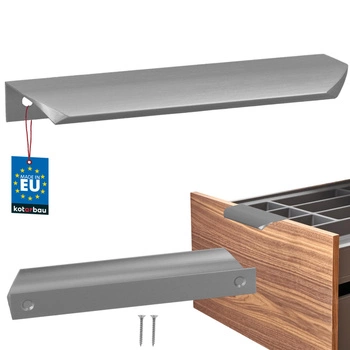 Uchwyt meblowy aluminium srebrny 128/148 mm