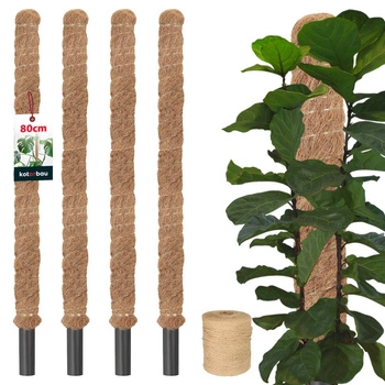 Palik kokosowy do roślin 80 cm x 32 mm zestaw 4 szt.