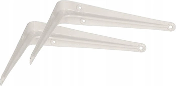 Kątownik pod półkę wspornik podpórka 15x12,5 cm  2 szt. - Kolor biały