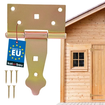 Zawias altanowy budowlany żółty 100 mm