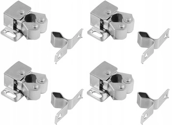 Zatrzask meblowy rolkowy wciskany drzwi szafek - 4szt.