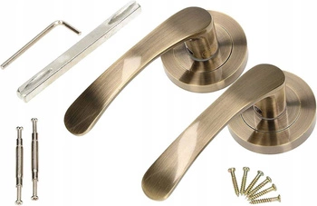 Klamka drzwiowa komplet 110 mm drzwi furtek