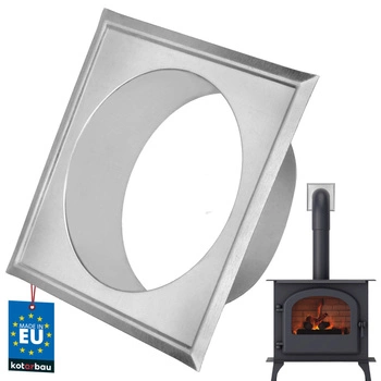 Rozeta maskownica do rur kominowa dymna ø120 ocynk