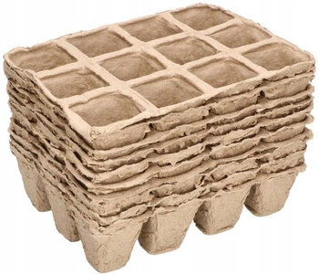 Doniczki torfowe na rozsady sadzonki eko - 10 paletek