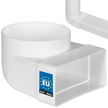 Kolano łącznikowe 110x55 wentylacyjne zmienne 100