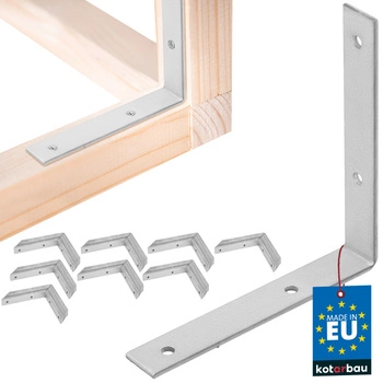 Kątownik ciesielski nierdzewny ocynkowany 125x125x20 mm zestaw 100 szt