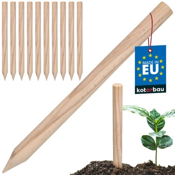 Paliki drewniane bukowe geodezyjne do warzyw drzewek 40 cm zestaw 10 szt.