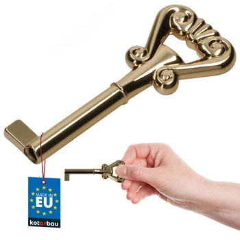 Kluczyk klucz meblowy barkowy uniwersalny ozdobny retro złoty 7 cm