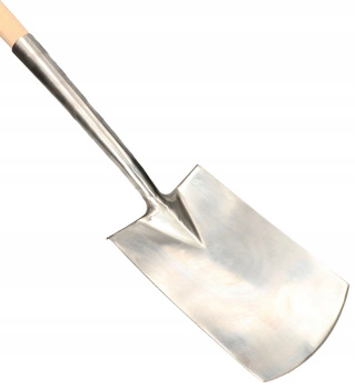 Szpadel nierdzewny z trzonkiem do drenarki ostry łopata