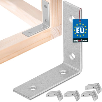 Kątownik ciesielski nierdzewny ocynkowany 50x50x17 mm zestaw 50 szt