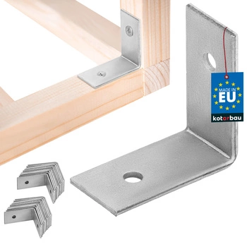 Kątownik ciesielski nierdzewny ocynkowany 30x30x15 mm zestaw 25 szt