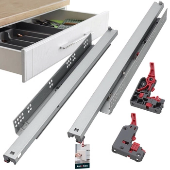 Prowadnica dxs-3d dolny montaż miękki domyk 550 mm zestaw 2 szt.