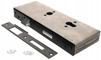 Zamek wpuszczany lewy 90x63 na wkład puszka kaseta