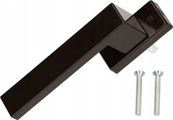 Klamka okienna brązowa aluminiowa balkonowa okna