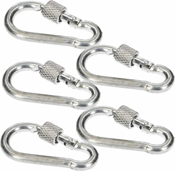 Karabińczyk karabinek skręcany 40 hak do lin - 5 szt.