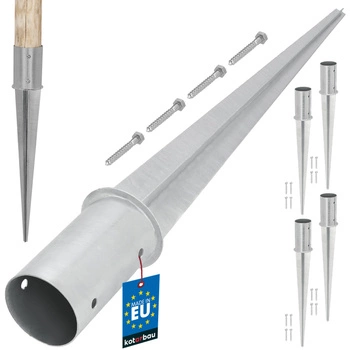 Podstawa słupa wbijana wspornik kotwa fi 80 - 4 szt.