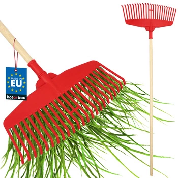 Grabie Do Liści 48,5 CM Z Trzonkiem Drewnianym Lakierowanym 1,5 M