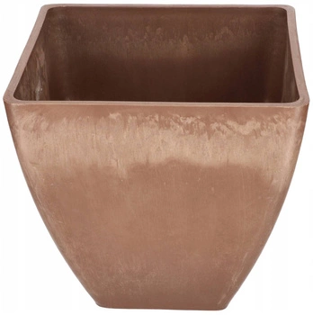 Doniczka ogrodowa donica osłonka kompozytowa brązowa 28 cm