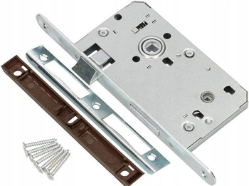 Zamek wpuszczany drzwiowy łazienkowy lewy 72/55 mm