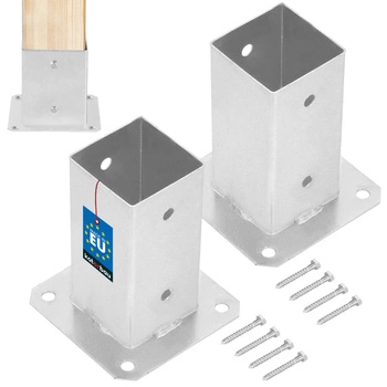 Podstawa słupa przykręcana 70x70 mm zestaw 2 szt.