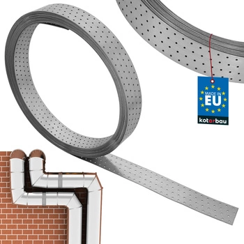 Taśma montażowa stalowa ocynkowana perforowana 80 x 2 mm 25 m