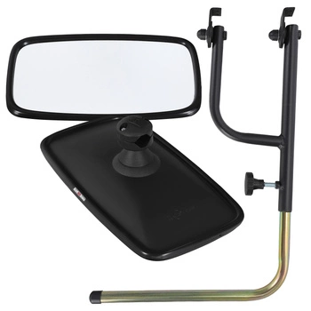 Lusterko na gałkę ze wspornikiem uniwersalnym do ciągnika 28,5x15,5 cm