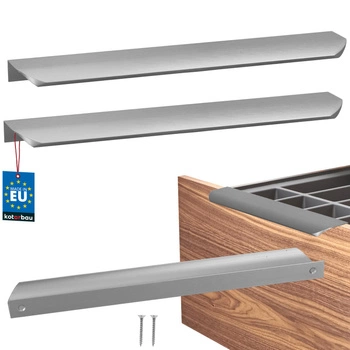 Uchwyt meblowy aluminium srebrny 256/276 mm zestaw 2 szt