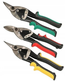 Nożyce do blachy lewe prawe proste zestaw 3 el 250