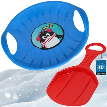 Sanki jabłuszko do zjeżdżania niebieski czerwony zestaw 2 szt.