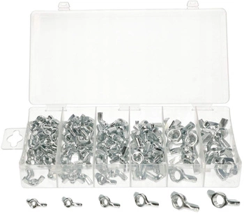 Nakrętki motylkowe metryczne zestaw 150szt m4-m10