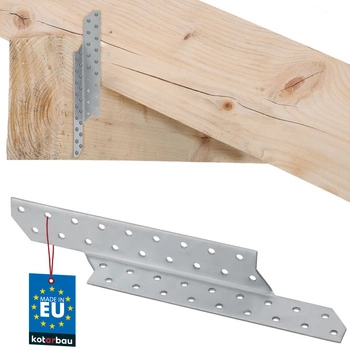 Łącznik ciesielski krokwiowy złącze płatwiowe lewy 250x35 mm