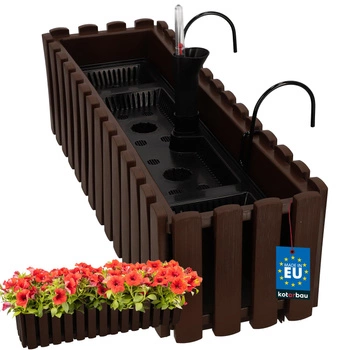 Doniczka balkonowa balkonowa brązowa 600 MM