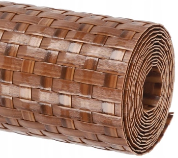 Taśma panelowa osłona ogrodzeniowa rattan 19x255 cm miodowa