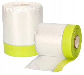 Folia malarska 85x33 plandeka ochronna z taśmą - 2 szt.