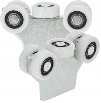 Wózek 43mm do bram drzwi przesuwnych 5 rolek - 2 szt.