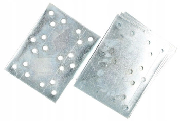 Płytka perforowana łącznik płaski 100x76 mm - 100 szt.
