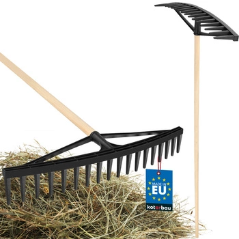 Grabie do siana 610 mm z drewnianym trzonem