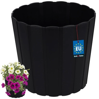 Doniczka plastikowa antracyt 240 MM