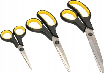 Zestaw nożyczek biurowych cięcia papieru tkanin 3szt