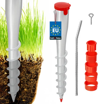 Tuleja wkręcana świder podstawa słupa parasola 55