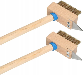 Szczotka do kostki brukowej druciana skrobak - 2 szt.