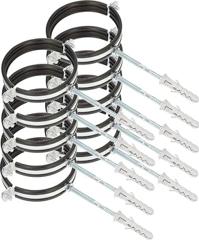 Obejma do rur 4" uchwyt guma uszczelka - 10 szt.